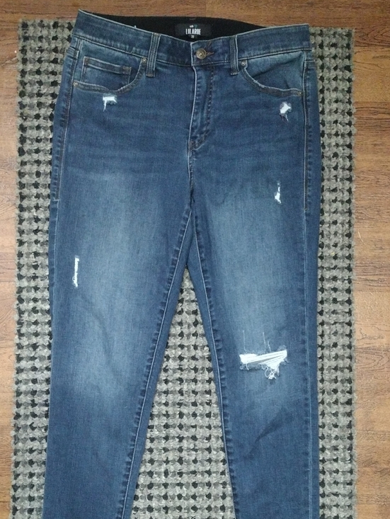 LuLaRoe Denim - LuLaRoe Women's Dark Blue Distressed Stretchy Skinny Jeans